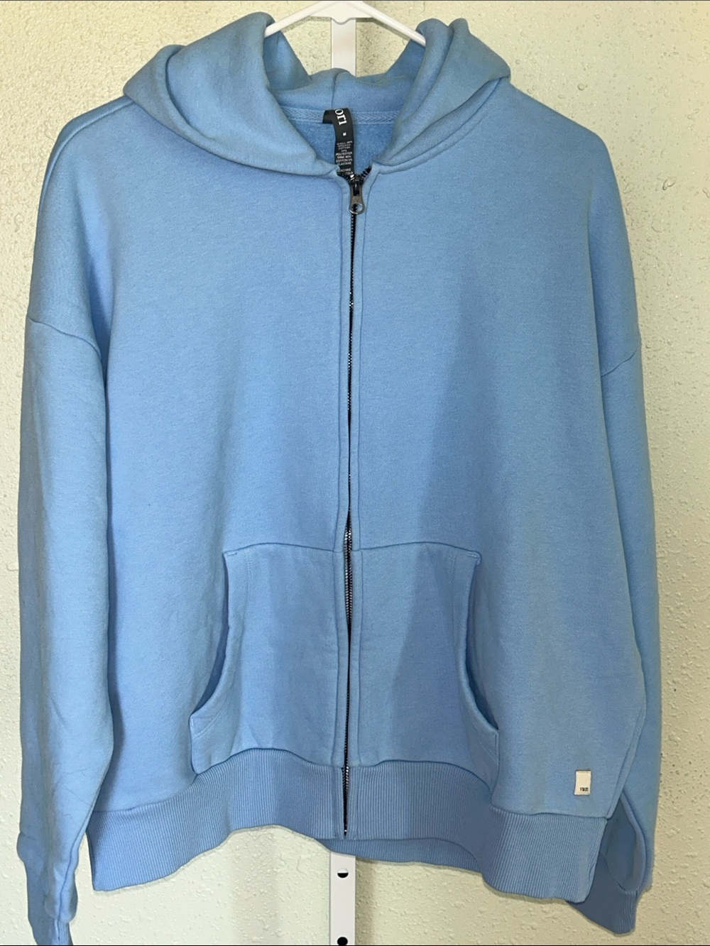 Vuori Restore Light Blue Zip-Up Hoodie Sweater